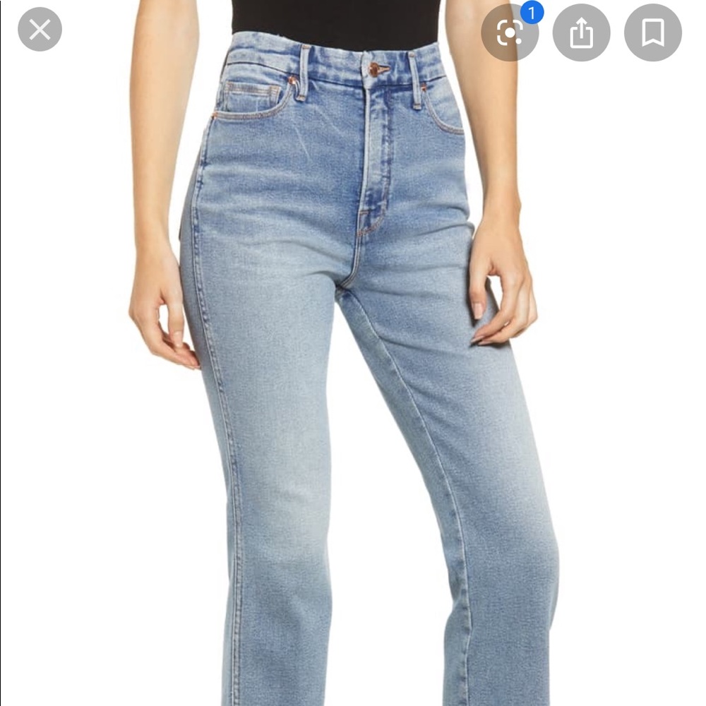 NWT Good American Good Curve High Waist Jeans